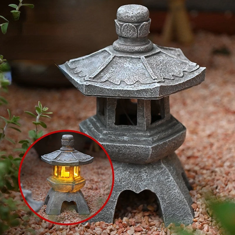Solar LED Pagoda Lantern for B - Outdoor Lighting Architectural avaliação e preço