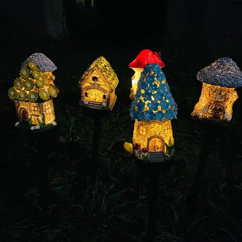 1pc Creative Solar Resin Mushr - Outdoor Lighting Architectural avaliação e preço