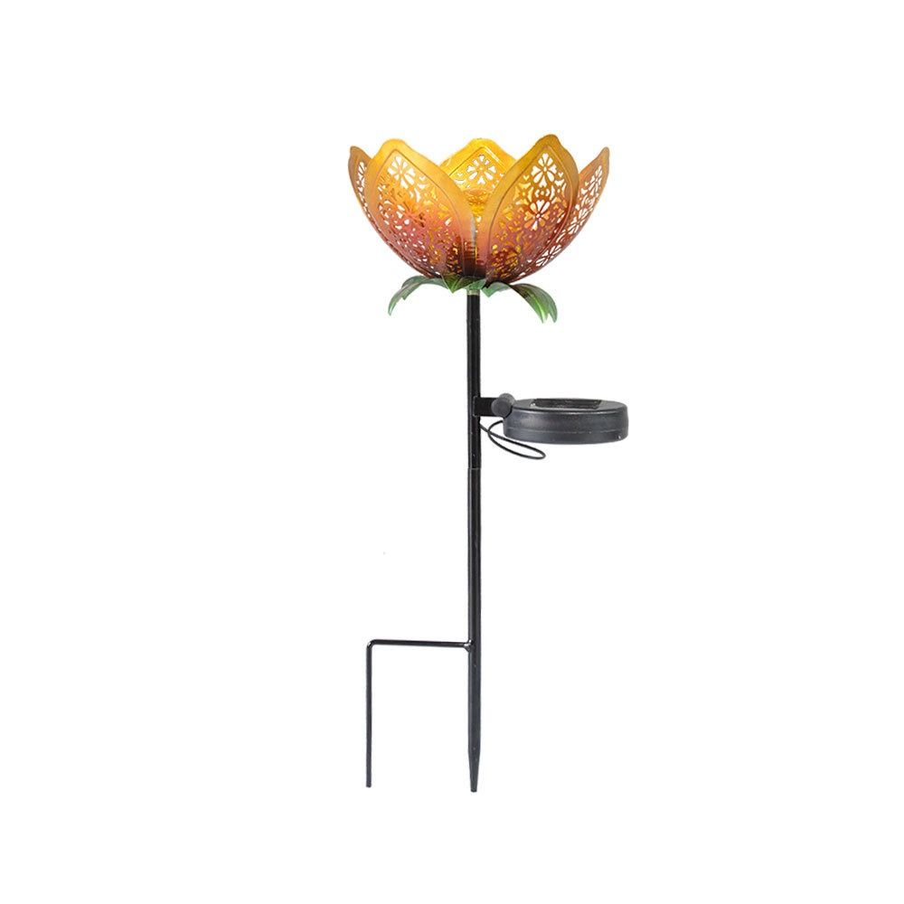 Lotus Shaped Solar Powered Lam - Outdoor Lighting Ground Fixtures avaliação e preço