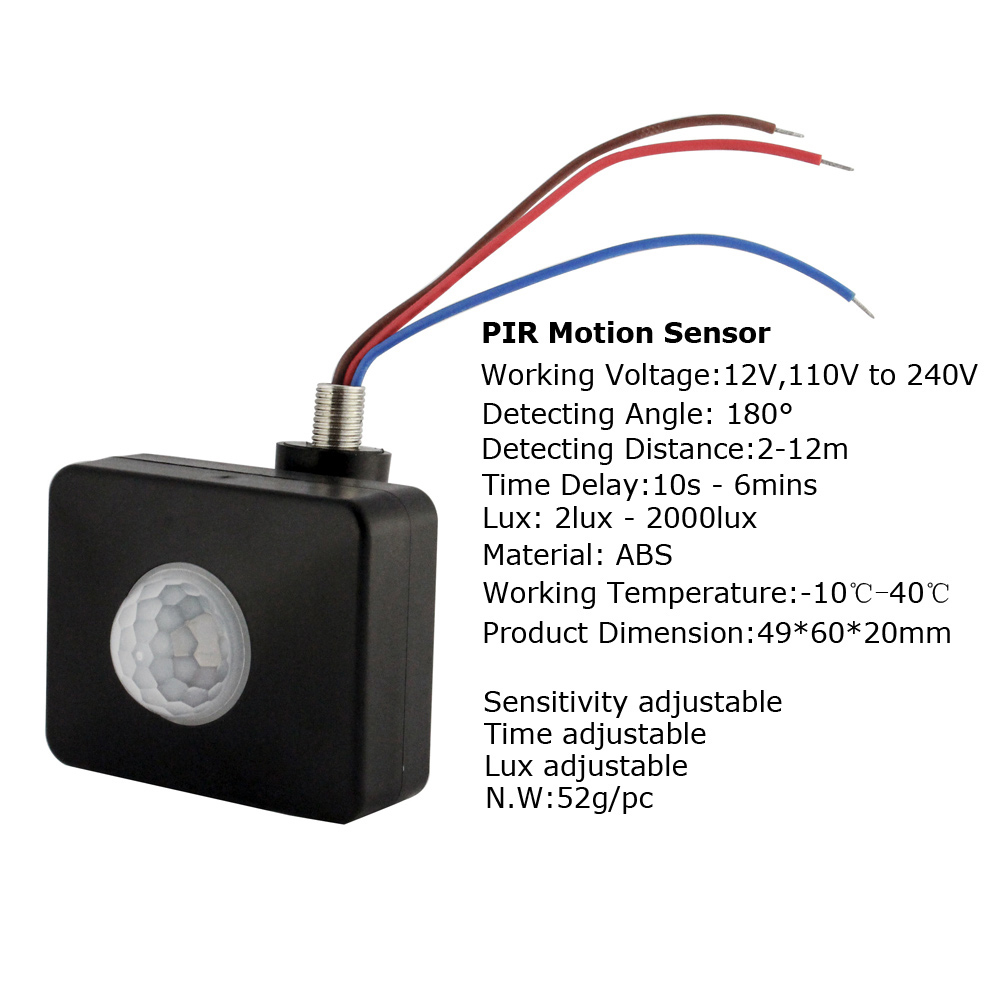 220V PIR Motion Sensor 12V Inf - Outdoor Lighting Volt avaliação e preço