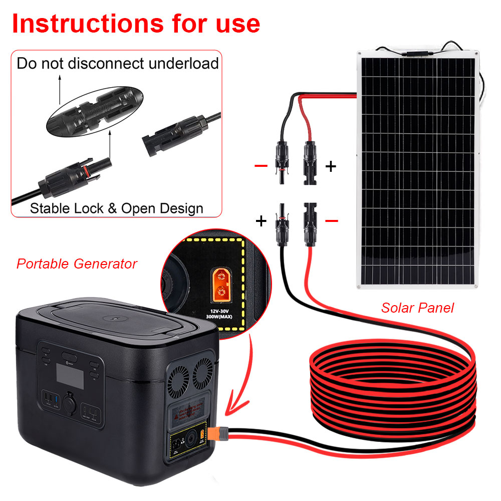 Solar Charge Cable XT60I- F Ad - Outdoor Lighting Extension Cable avaliação e preço