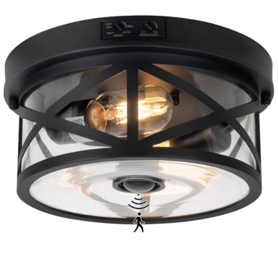 Motion Sensor Outdoor Ceiling  - Lighting Fixture Outdoor avaliação e preço
