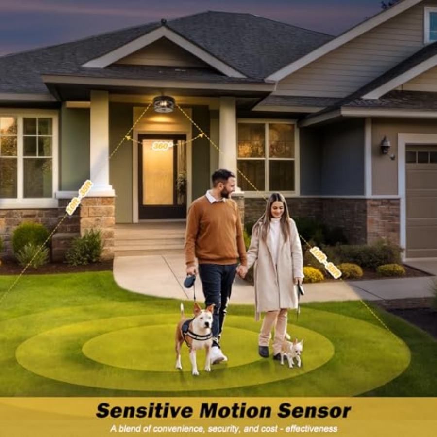 Motion Sensor Outdoor Ceiling  - Lighting Fixture Outdoor avaliação e preço