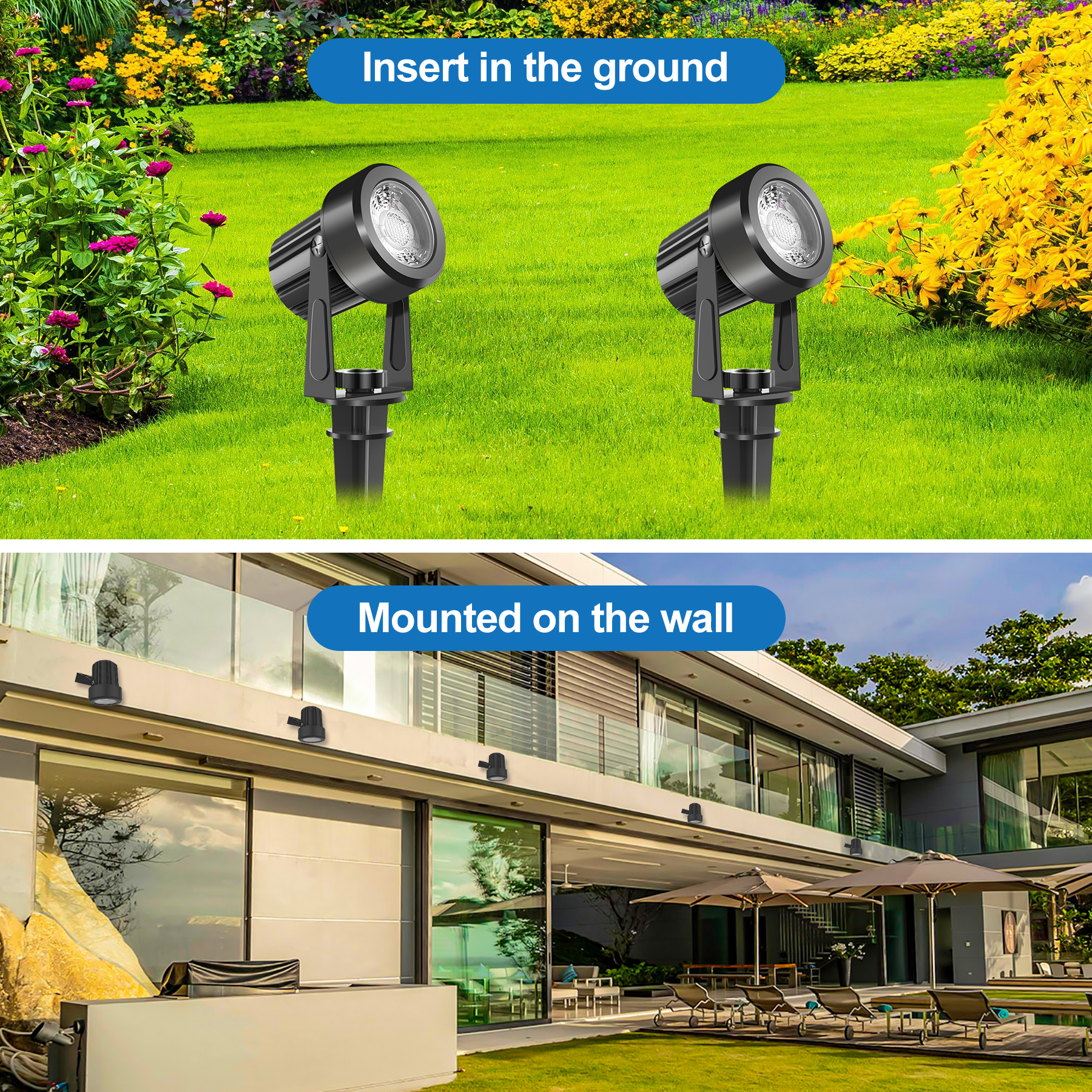 4/6/8LEDS 3000K Outdoor Spotli - Outdoor Lighting Low Voltage avaliação e preço