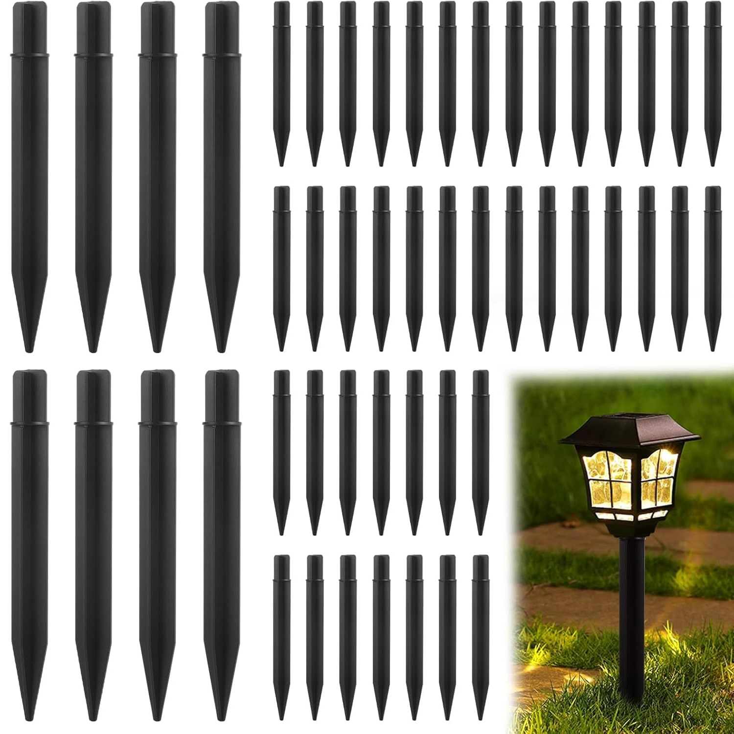 Solar Lawn Light Stakes Outdoo - Outdoor Lighting Ground Fixtures avaliação e preço
