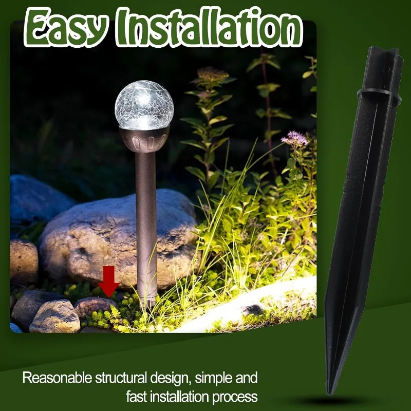 Solar Lawn Light Stakes Outdoo - Outdoor Lighting Ground Fixtures avaliação e preço