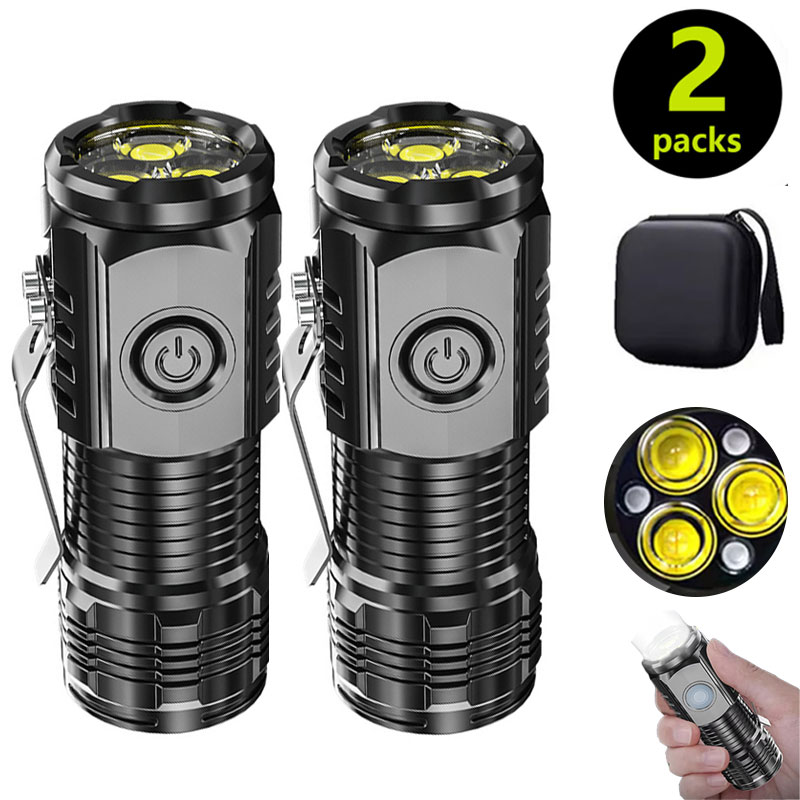 Mini 3LED Flashlight With Pen  - Outdoor Lighting Permanent avaliação e preço