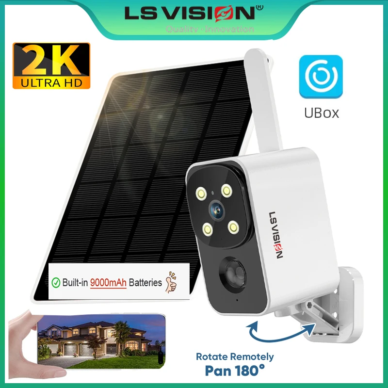 LS VISION Outdoor Solar Camera - Outdoor Lighting Video avaliação e preço