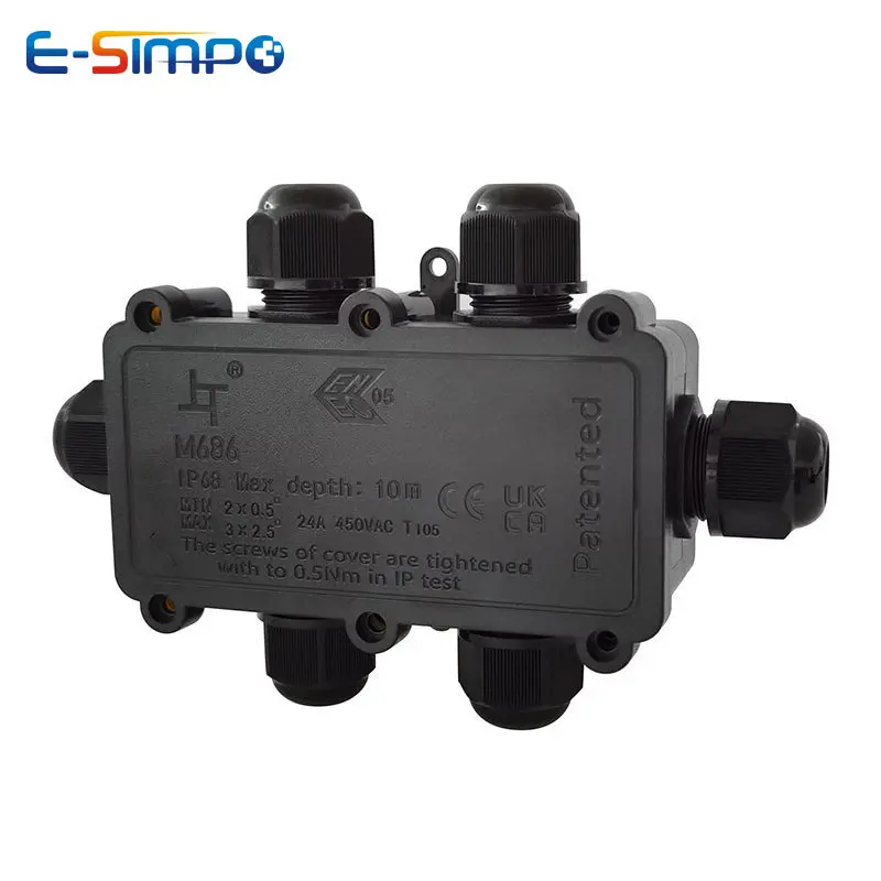 6Way 1IN5Out IP68 Underwater P - Outdoor Lighting Wire Connectors avaliação e preço
