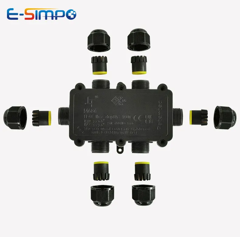 6Way 1IN5Out IP68 Underwater P - Outdoor Lighting Wire Connectors avaliação e preço