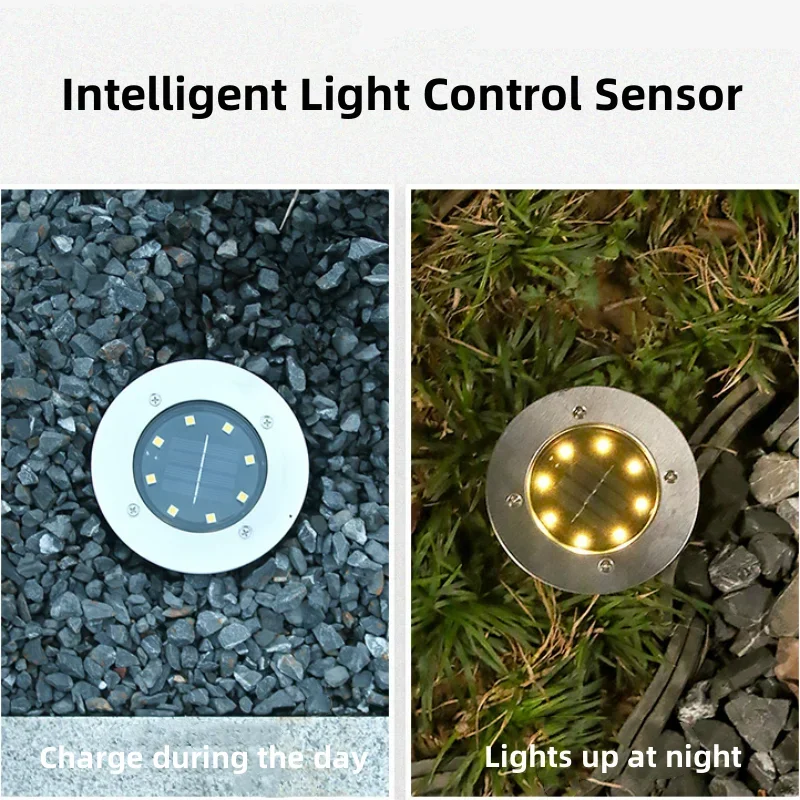 4Pcs LED Solar Garden Lights O - Deck Step Light avaliação e preço