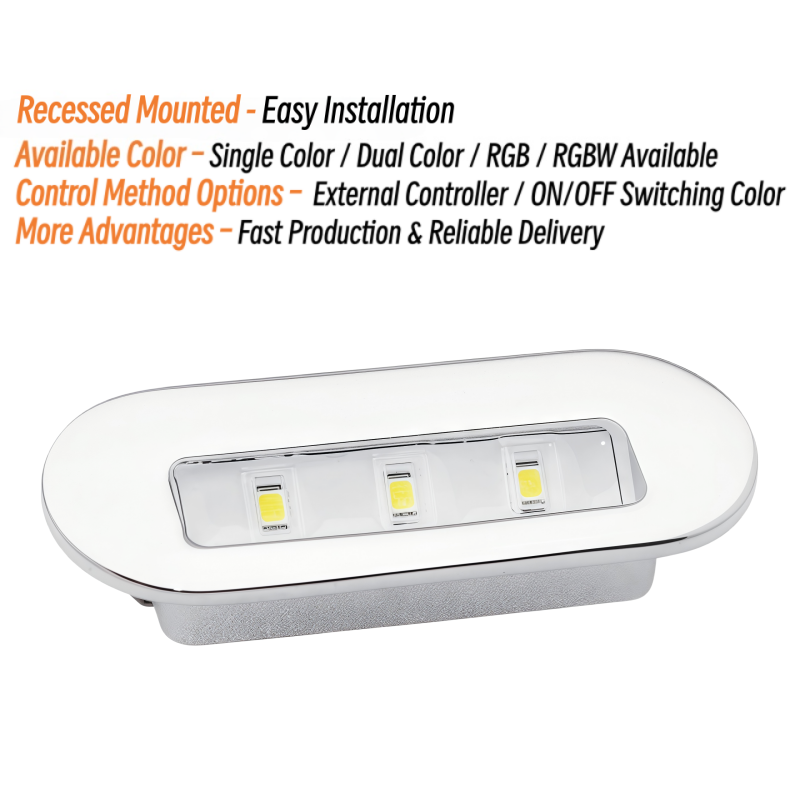 3W LED Courtesy Light 12V 24V  - Deck Step Light avaliação e preço