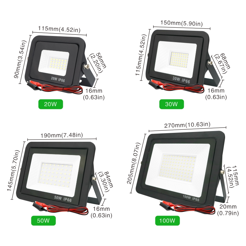 20W 30W 50W 100W DC12V Led Flo - Outdoor Lighting Volt avaliação e preço