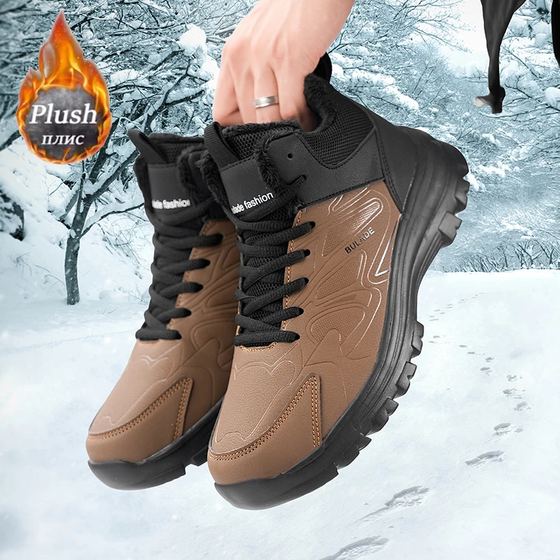 ELUVA Men Snow Boots Waterproo - Outdoor Lighting Uplight avaliação e preço