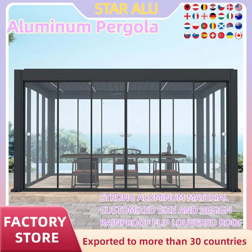 Aluminum Bioclimatic Pergola s - Outdoor Lighting Restaurant avaliação e preço