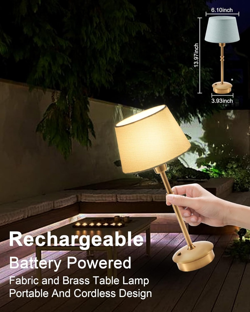 Portable Rechargeable Table La - Outdoor Lighting Restaurant avaliação e preço