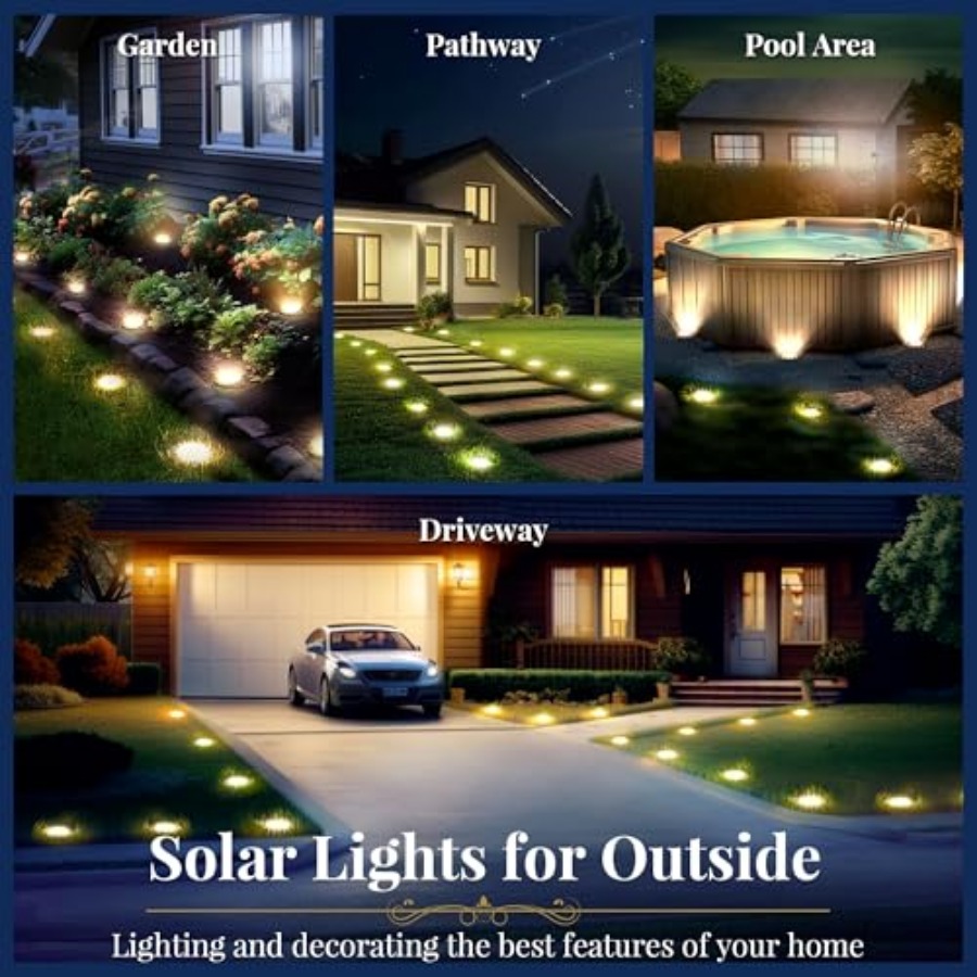 Solar Ground Lights Solar Ligh - Outdoor Lighting And Landscape avaliação e preço