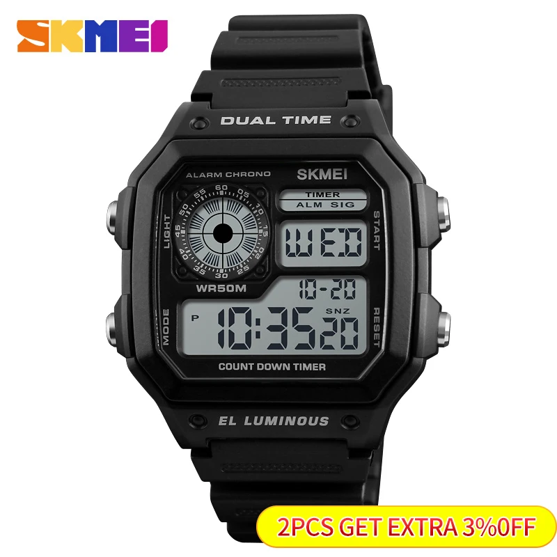 Skmei  Fashion Men PU Strap Mu - Outdoor Lighting Zones avaliação e preço