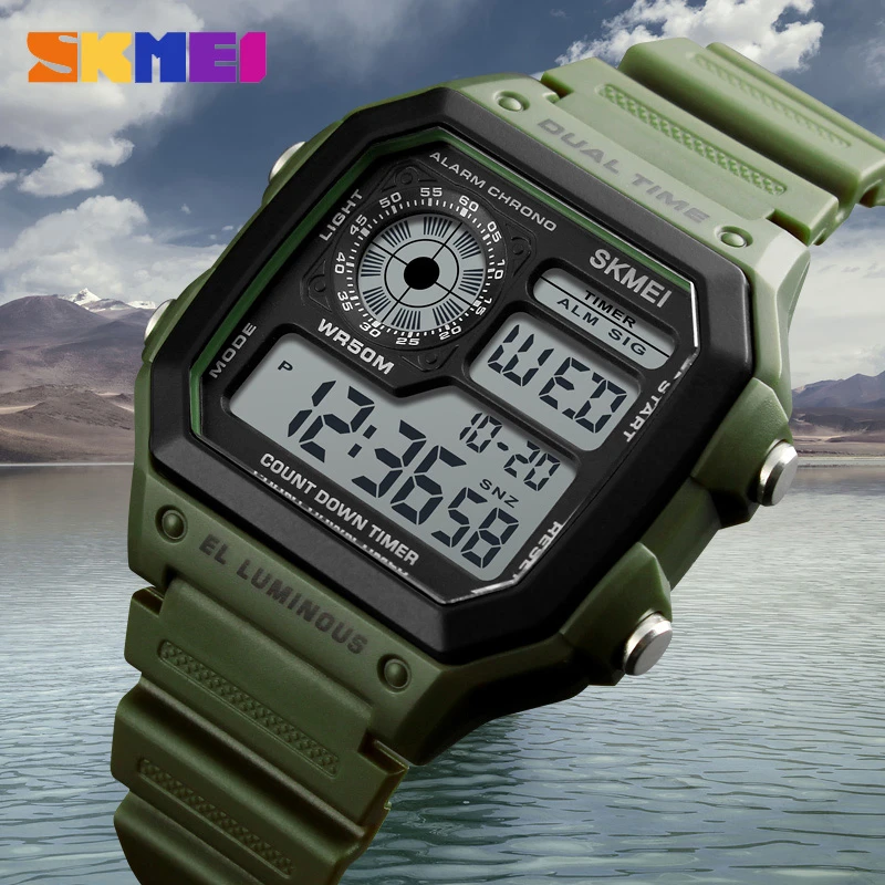 Skmei  Fashion Men PU Strap Mu - Outdoor Lighting Zones avaliação e preço