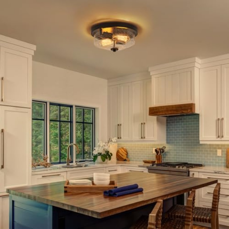 Flush Mount Ceiling Light Farm - Lighting Fixture Outdoor avaliação e preço